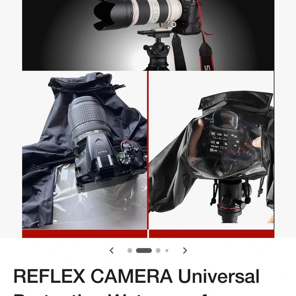 Reflex waterproof camera rain cover